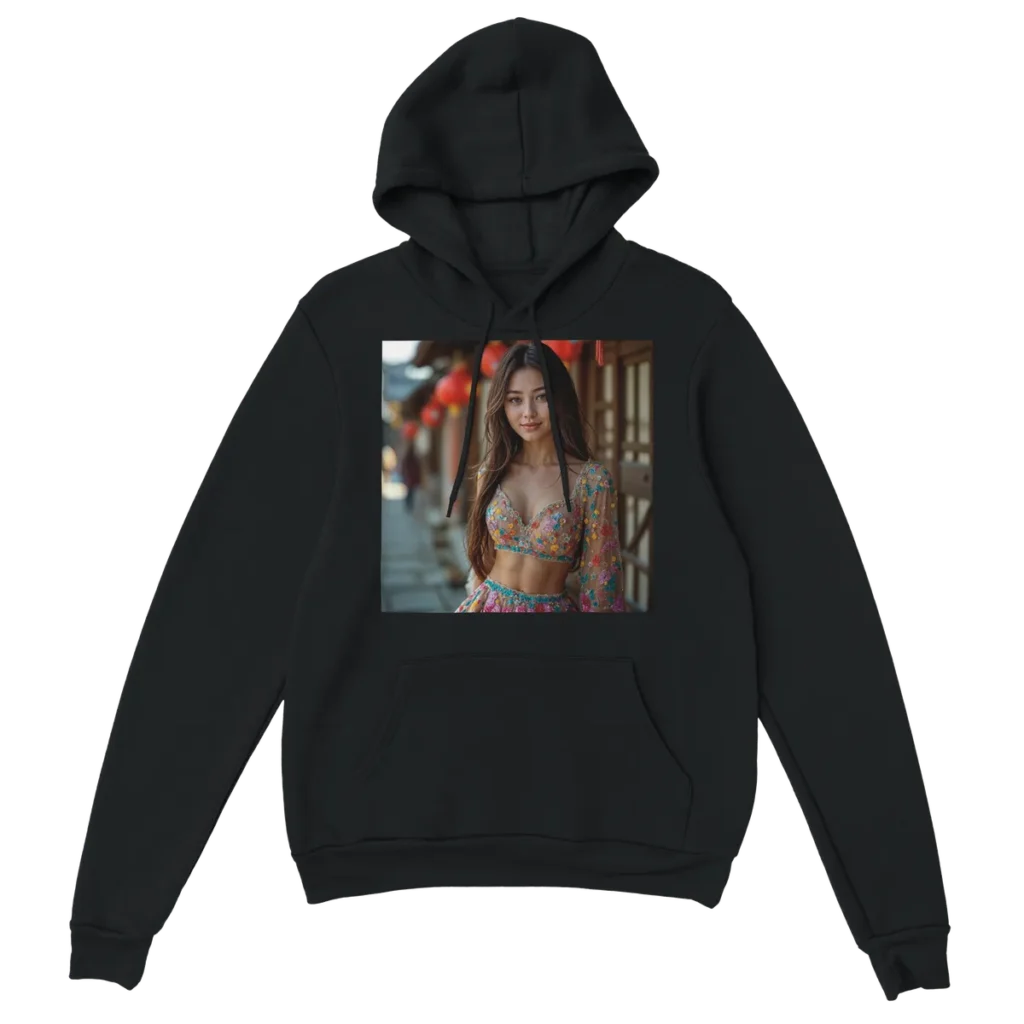 Red Lantern Heart - Classic Unisex Pullover Hoodie